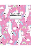 Blank Sheet Music Notebook