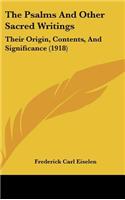 The Psalms And Other Sacred Writings