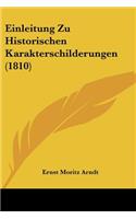 Einleitung Zu Historischen Karakterschilderungen (1810)