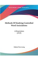Methods of Studying Controlled Word Associations