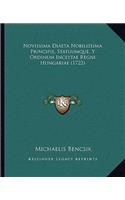 Novissima Diaeta Nobilissima Principis, Statuumque, Y Ordinum Inclytae Regni Hungariae (1722)