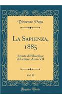 La Sapienza, 1885, Vol. 12
