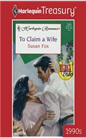 To Claim a Wife