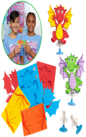 Vacation Bible School (Vbs) 2020 Knights of North Castle Dragon Jump Ups (Pkg of 12): Quest for the King's Armor