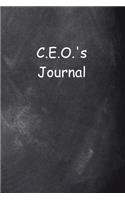 C.E.O.'s Journal Chalkboard Design: (Notebook, Diary, Blank Book)(Business Journals Notebooks Diaries)