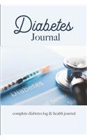 Diabetes Journal complete diabetes log & health journal
