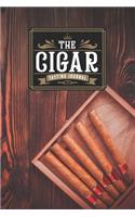 Cigar Smoking Tobacco Tasting Sampling Journal Notebook Log Book Diary - Wooden Box