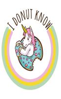 I donut know Unicorn notebook