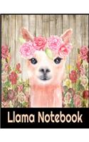 Llama Notebook: Llama Notebook Journal - Blank Llama notebook - Funny Llama Birthday Gifts for Animal Lovers - Llama Gifts for Women, Girls and Kids