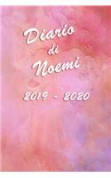 Agenda Scuola 2019 - 2020 - Noemi: Mensile - Settimanale - Giornaliera - Settembre 2019 - Agosto 2020 - Obiettivi - Rubrica - Orario Lezioni - Appunti - Priorità - Elegante effetto Ac