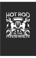 Hot rod is the answer: 6x9 HotRods - lined - ruled paper - notebook - notes