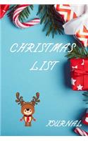 Christmas list Journal