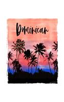 Dominican: Republic Christmas Notebook With Lined College Ruled Paper For Taking Notes. Stylish Tropical Travel Journal Diary 8.5 x 11 Inch Soft Cover. For Hom
