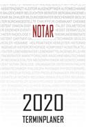 Notar - 2020 Terminplaner: Kalender und Organisator für Notar. Terminkalender, Taschenkalender, Wochenplaner, Jahresplaner, Kalender 2019 - 2020 zum Planen und Organisieren