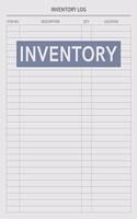 Inventory Log Book: Simple Inventory Management Book For Small-Medium Sized Businesses, Inventory Ledger Book