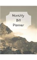 Monthly Bill Planner: Financial Budget Planner Expense Tracker Bill Organizer, Expense Tracker Budget Planner