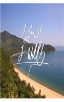 I can and I will: 6x9 Inch Lined A journal designed to remind you that you can, and you will!! - Blissful bay, Nature, Landscape, Calligraphy Art with photography, GI