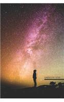 Luminescent Future: Galaxy Lined Writing Journal