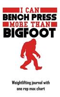 I Can Bench Press More Than Bigfoot