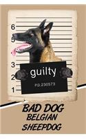 Bad Dog Belgian Sheepdog: Isometric Dot Drawing Paper Notebook Featuring 120 Pages 6x9