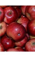 Apples Notebook 8.5" x 11" 150 Lined Pages Glossy Softcover