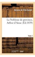 La Noblesse de Province, Arthur d'Aizac. Tome 1