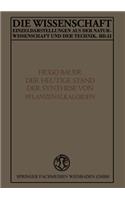 Heutige Stand Der Synthese Von Pflanzenalkaloiden