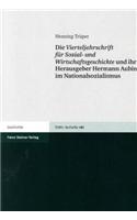 Vierteljahrschrift Fur Sozial- Und Wirtschaftsgeschichte Und Ihr Herausgeber Hermann Aubin Im Nationalsozialismus