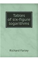 Tables of Six-Figure Logarithms