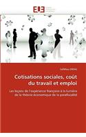 Cotisations Sociales, Co�t Du Travail Et Emploi