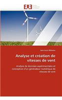 Analyse et création de vitesses de vent