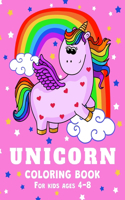 Unicorn Coloring Book for Kids Ages 4-8