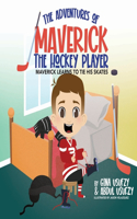 Maverick Learns to Tie His Skates