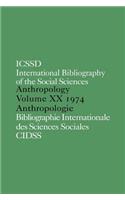 Ibss: Anthropology: 1974 Vol 20
