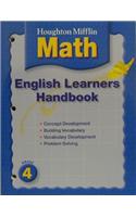 Houghton Mifflin Mathmatics: English Learner Handbook L4: English Learner Handbook L4