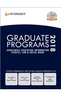 Graduate Programs in Business, Education, Information Studies, Law & Social Work 2018