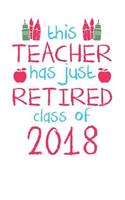 Teacher Retired 2018