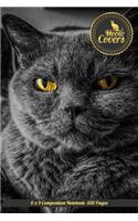 Meow Covers 6 X 9 Composition Notebook -100 Pages