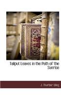 Taliput Leaves in the Path of the Sunrise