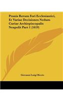 Praxis Rerum Fori Ecclesiastici, Et Variae Decisiones Nedum Curiae Archiepiscopalis Neapolit Part 1 (1619)