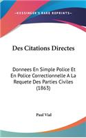 Des Citations Directes