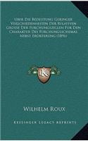 Uber Die Bedeutung Geringer Verschiedenheiten Der Relativen Grosse Der Furchungszellen Fur Den Charakter Des Furchungsschemas Nebst Erorterung (1896)