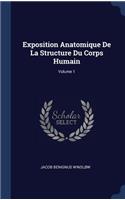 Exposition Anatomique De La Structure Du Corps Humain; Volume 1