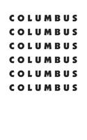 Columbus Cool Minimal 120 Page Notebook Lined Journal