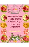 Christian Bible Word Search Puzzlebook for Seniors, Large Print