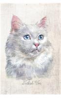 Turkish Van Cat Portrait Notebook