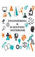 Engineering and Scientific Notebook: Quad Squared Graphing Paper 5 Squares per inch (Large 8.5"x11" - 48 Sheets/96 Pages) Diary, Journal Graph, Coordinate, Grid(7 Engineering and Scientific Notebook)
