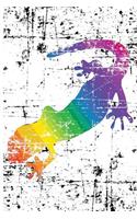 Distressed Rainbow Salamander Notebook