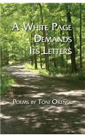 A White Page Demands Its Letters