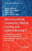 Advances in Neural Computation, Machine Learning, and Cognitive Research II